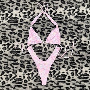 Kulani Kinis Pink Floral Bikini Set